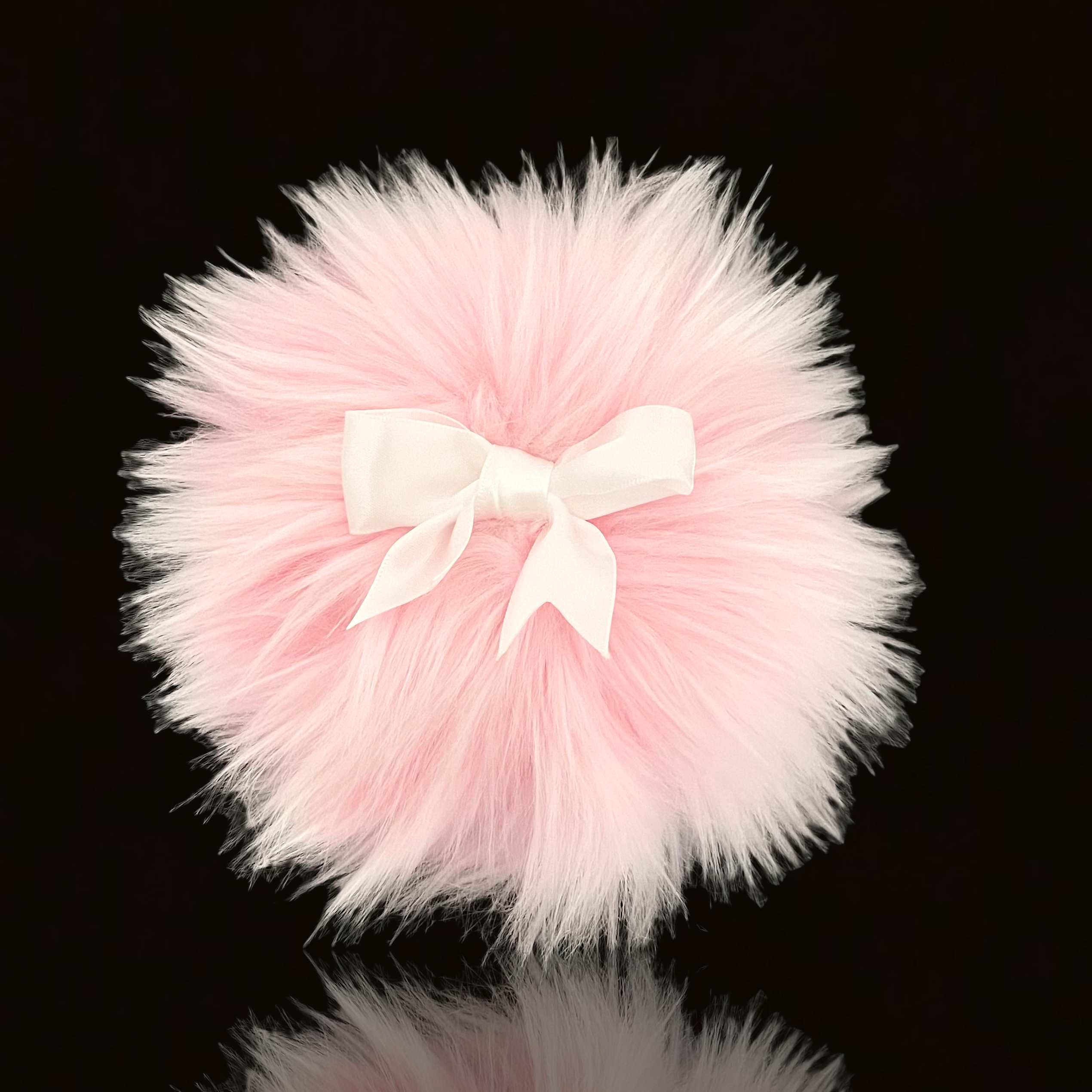 Accessories - Faux Fur Powder Puff - Large 5" - Pink