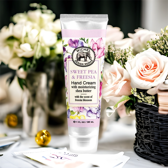 Michel Design Works Sweet Pea and Freesia Hand Cream