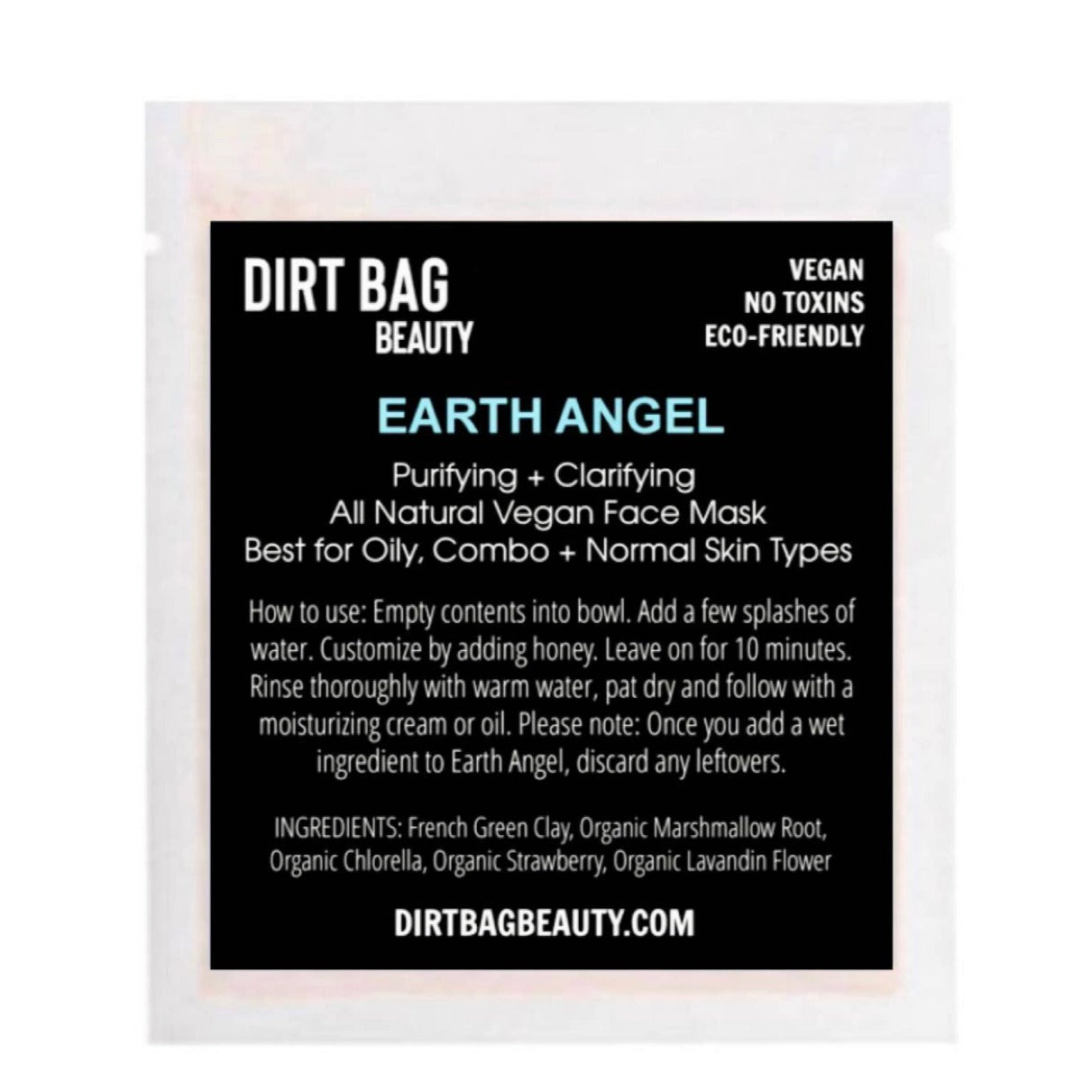 Dirt Bag Beauty Natural Vegan Face Facial Masks 