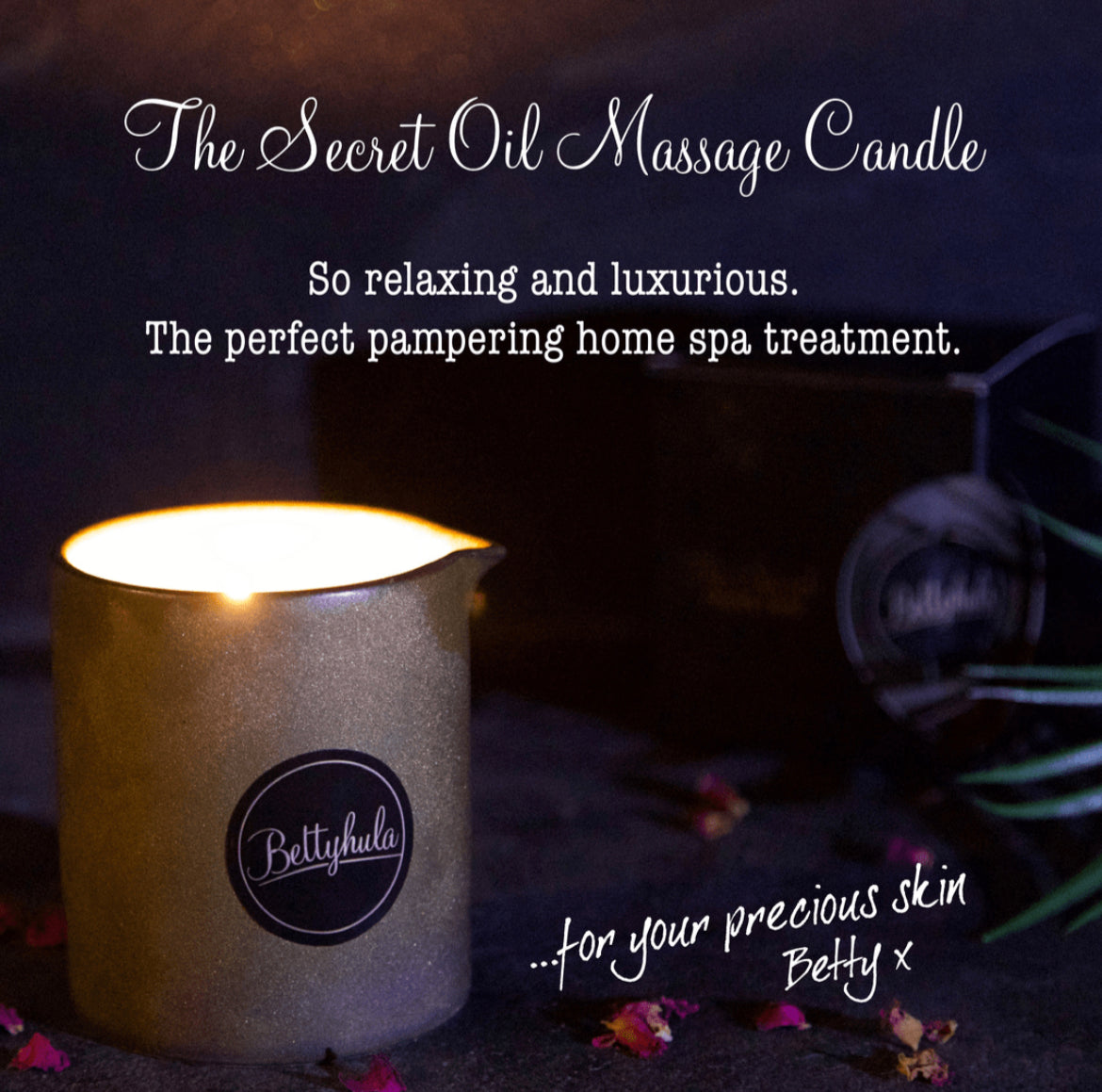 Betty Hula The Secret Oil Massage Candle 